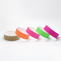 Bracelet jetable en Tyvek personnalisé, ultra-léger, écologique, durable, vierge, thermique, blanc, souple, fin, résistant à la déchirure, promotionnel