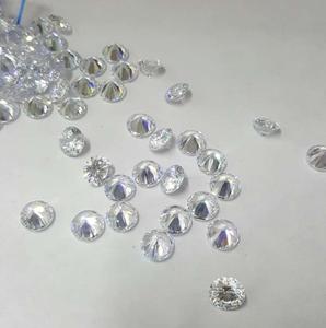 Zirconia Cubica Sintetica Wuzhou Qianjian 5A, Pietre CZ Bianche Rotonde Taglio Brillante, Gemme di Zirconia Cubica Sfuse per Gioielli - Product Image 3