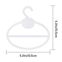 Soporte ovalado para bufanda y corbata, colgador de abrigos con forma circular, multifuncional, con ranuras para exhibición de ropa, organizador, ahorro de espacio