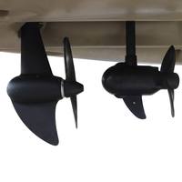 Moteur de kayak hybride sans balais Vicking 12V/24V P750B 55/65lbs avec propulsion par pédale - Utilisation en mer pour 1 personne