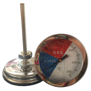 Termometer BBQ tahan karat, termometer kompor <span class=keywords><strong>Oven</strong></span> pembakar instan Dial Bimetal memasak profesional - Product Image 3