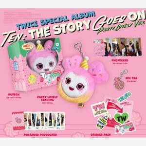 KPOP TWICE TEN the STORY GOES on PARTY LOVELY Ver. Álbum de CD Coleccionable Oficial Bluewave, Regalo del Grupo Femenino Coreano - Product Image 4