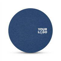 Sous-verre rond jetable en tissu 100 % coton tissé, moderne, pour cocktails, avec logo couleur personnalisé, pour restaurants et utilisation en avion