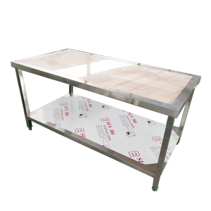 โต๊ะสแตนเลสแบบตั้งโต๊ะพร้อมแท่นวางอุปกรณ์เบเกอรี่สำหรับโรงแรมและร้านอาหาร - Product Image 6