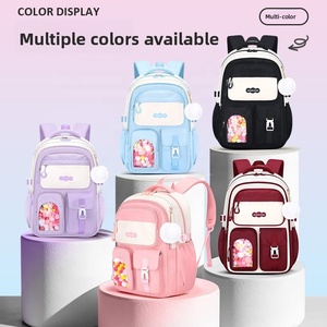 Sac à dos étudiant unisexe imperméable RFID avec fermeture éclair, grande capacité, motif dessin animé, nouveau design, tendance, pour collège et lycée - Product Image 2