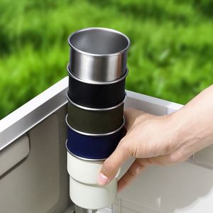 Custom Logo 8oz Stackable Durable Stainless Steel Beverage <b>Cup</b> Silk Screen Printing Reusable Metal Drinkware for Event Giveaways - Product Image 6