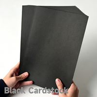 Papier cartonné noir A4 120 g/m², 50 feuilles par paquet, pour dessin aquarelle et marqueurs