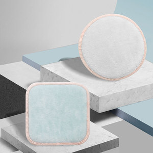 Tampons démaquillants carrés en bambou réutilisables en coton biologique <span class=keywords><strong>lavable</strong></span> pour le nettoyage du visage - Product Image 5