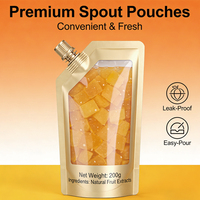 Bolsa con Boquilla Retornable a Prueba de Olores, Suministrada por Fábrica, para Líquidos, 150ml 200ml, para Refrescos, Jugos, Alimentos, Yogur