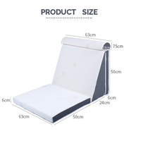 Einstellbare 45-Grad-Dreieck Memory Foam Kopfteil Bett Keil kissen Gestricktes Kissen Incline Sleeping Custom ized Hotels