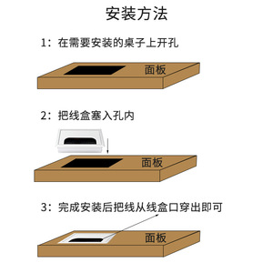 Aluminum Alloy Cable Management <b>Box</b> Rectangle Brush Dustproof Cover For Earphone Electric Wire Desktop Use - Product Image 3