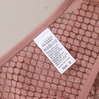 Culottes taille basse pour femmes, style européen et américain, sexy, ajourées, en dentelle personnalisée, lingerie transparente à bord festonné à la française