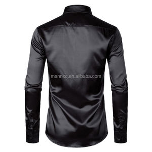 <span class=keywords><strong>Camisa</strong></span> <span class=keywords><strong>de</strong></span> satén <span class=keywords><strong>de</strong></span> seda para <span class=keywords><strong>hombre</strong></span> <span class=keywords><strong>de</strong></span> marca <span class=keywords><strong>de</strong></span> lujo <span class=keywords><strong>Azul</strong></span> Real, camisas <span class=keywords><strong>de</strong></span> <span class=keywords><strong>vestir</strong></span> con estampado ajustado para fiestas <span class=keywords><strong>de</strong></span> boda y ropa informal, característica transpirable - Product Image 2
