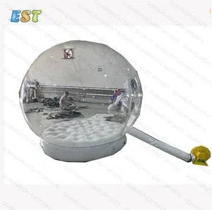 Outdoor Decorations Clear Dome Christmas Human Life Large Size Inflatable Snow Globe For Live Show