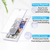 Porte-cartes magnétique One Touch avec logo personnalisé, 35 PT, protection UV à 100%, Snap Tite, pour cartes Pokémon, sport, injection, protection