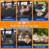 Housse de siège auto pour chien avec fenêtre en maille, hamac pour chien, protection anti-rayures pour siège arrière, en stock et à prix réduit