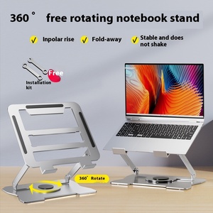360 Degree Rotating Laptop Stand Metal <strong>Computer</strong> Stand Lifting <strong>Bracket</strong> 360 Degree Heat Dissipation Game Stand Elevated Elevated - Product Image 4