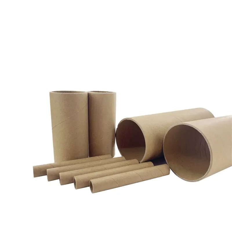 Factory cheap price custom thickness length cardboard cylinder box round Kraft paper tube