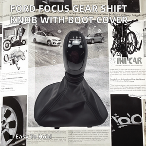 Pomo de Palanca de Cambios de Cuero Cristal FetonAuto para <span class=keywords><strong>Ford</strong></span> <span class=keywords><strong>Focus</strong></span> 2006-2012 MK3 MK4 MK7, Funda de Palanca de Cambios Manual - Product Image 2