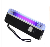 Détecteur UV rechargeable 3-en-1, lampe torche LED, mini-détecteur de billets LED, pointeur laser, briquet