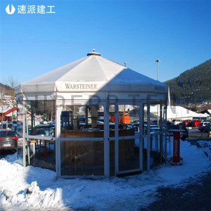 Carpa Hexagonal con Estructura de Aleación de Aluminio y Tela de PVC, Impermeable para las Cuatro Estaciones, Ideal para Bodas y Fiestas - Product Image 3