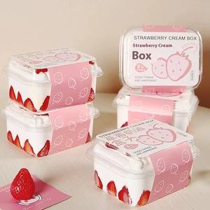 Klassieke Tiramisu Acryl Plastic Doos Transparante Taartverpakking voor Feestgebruik, Eten & Gelei Desserts - Product Image 2