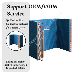 Échangeur de chaleur en forme de U avec serpentin en cuivre et ailettes en aluminium hydrophiles <span class=keywords><strong>pour</strong></span> climatiseur et pompe à chaleur HVAC - Product Image 2