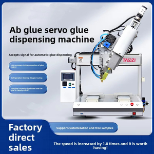 آلة توزيع الغراء الأوتوماتيكية بالكامل من Peach، معدات صناعية تعمل بالدفع السيرفو، آلة غراء AB، 220 فولت 400 واط، ضمان لمدة سنة واحدة - Product Image 2