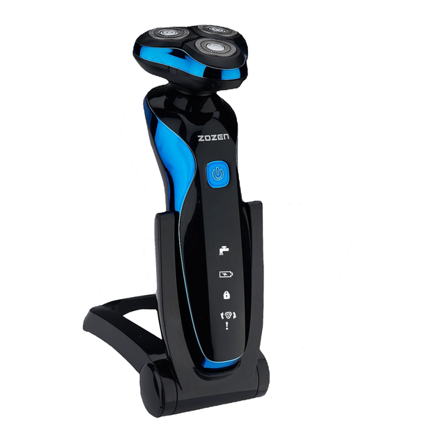 Factory Wholesale Rotary Electric Shaver 3-Head Multifunctional Portable Shaving Machine IPX7 Waterproof USB Battery Power