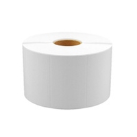 Rouleau d'étiquettes autocollantes vierges, revêtues, pour codes-barres, 75-50 mm, étiquettes thermiques