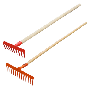 Râteau en acier multifonctionnel Taisyfo YH-17 à 14 dents de 9 cm pour l'entretien du jardin/du terrier, manche en bois antidérapant, durable et facile à utiliser - Product Image 3