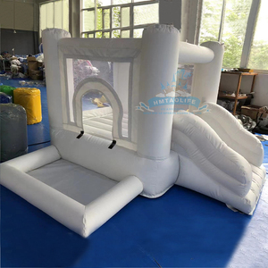 2024 recién llegados Castillo hinchable <span class=keywords><strong>saltarin</strong></span> Air Bouncer al aire libre trampolín blanco inflable Castillo hinchable para niños - Product Image 5