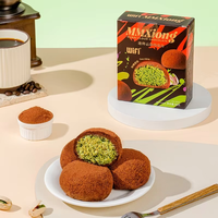 Oferta Especial: Bolas de Arroz Glutinoso Rellenas de Chocolate con Pistacho Estilo Dubai, Mochi de Chocolate para Fiestas