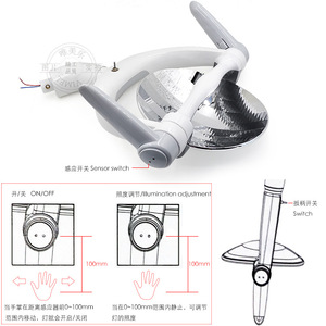 Lámpara de Examen Dental LED WM 265 F con Sensor Infrarrojo, Iluminación sin Sombras para Silla de Consultorio Dental - Product Image 1