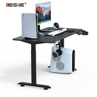 Bureau exécutif élégant/bureau de jeu avec mécanisme hydraulique pour un réglage en douceur de la hauteur et une apparence élégante