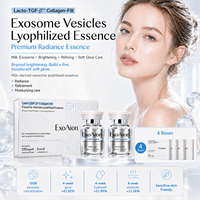 Ensemble de flacons de poudre lyophilisée d'exosomes de lait ExoAion, soin de l'éclat et des ridules pour les distributeurs de cosmétiques