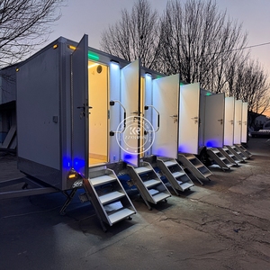 Entièrement équipée de climatisation, toilettes portables d'extérieur, cabine de toilettes mobile, remorque VIP pour événements. - Product Image 2