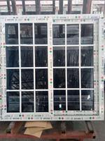 Fenêtre coulissante en pvc, fenêtre de 50 m, double glaçure, vinyle à impact d'urgence d'urgence, fenêtre thaïlandaise