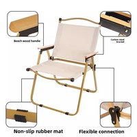 Chaise pliante Kermit en acier au carbone pour loisirs de plein air, ensemble de camping portable avec table de camping en acier haute teneur en carbone et tissu Oxford