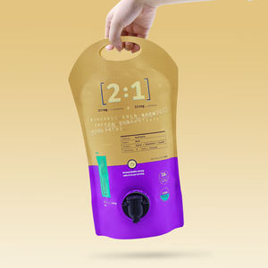 친환경 재사용 1L 3L 5L 와인 백 탭 밸브 디스펜서 음료 포장 커피 주스 우유 BIB 백인박스 손잡이 포함 - Product Image 3