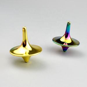 Toupie de précision en alliage de zinc, finition brillante, usinée avec précision, jouet gyroscopique en métal, cadeau vintage, gyroscope totem - Product Image 2
