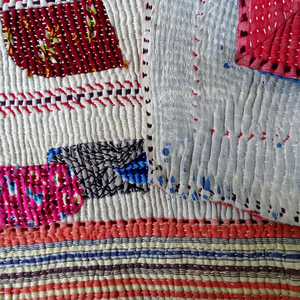 Venta al por mayor Vintage Patchwork Kantha Manta Twin Size Kantha Edredón - Product Image 2