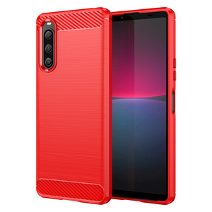 Housse de protection antidérapante pour <span class=keywords><strong>Sony</strong></span> <span class=keywords><strong>Xperia</strong></span> 10VII/5V/1VI/XZ1/XZ2/ACE2 <span class=keywords><strong>coque</strong></span> de téléphone robuste brossée à dissipation thermique en fibre de carbone - Product Image 2