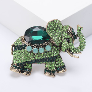 Nuovi Arrivi 2026 Spilla a Forma di Elefante in Lega Stile Coreano, Elegante per Abiti da Donna, Regalo di Anniversario, Spilla Esotica con Strass per Madri - Product Image 4
