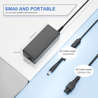 Adaptateur secteur pour ordinateur portable 65W, connecteur DC 7.4*5.0mm, certifié CE FC RoHS, chargeur de remplacement pour ordinateur portable, vente en gros