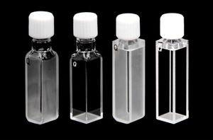 Cubeta de Cuarzo de 2mm 5mm 10mm con Trayectoria de Luz de 2 o 4 Lados Ópticos y Tapa de Rosca de PTFE - Product Image 6