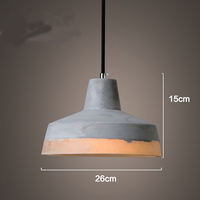 Creative Ciment Restaurant Led Lustre Moderne Nordique Industriel Suspension Suspension Lampe De Chevet Fleur Conception Suspension