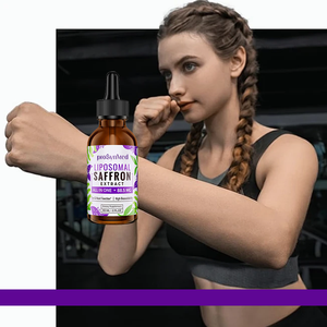 Compléments de Safran Liposomal Extrait de Safran Gouttes Liquides L-Théanine <span class=keywords><strong>Camomille</strong></span> Vitamine C B6 B12 & D3 Immunité Énergie Sommeil - Product Image 4