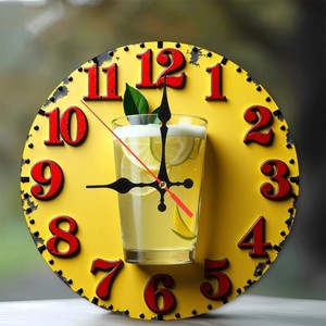 Reloj de Pared Redondo de Madera de 25x25 cm, Reloj de Pared Redondo para Decoración del Hogar, Reloj de Pared Silencioso para Dormitorio - Product Image 5