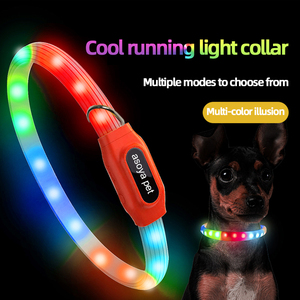 Đầy Đủ Màu Sắc <span class=keywords><strong>LED</strong></span> Chạy Cổ Áo USB-Có Thể Sạc Lại Thay Đổi Độ Sáng ABS + Silicone Pet Dây Xích Ngựa Phong Cách Nhiều Màu Nhấp Nháy Ánh Sáng Dải IP20 - Product Image 3